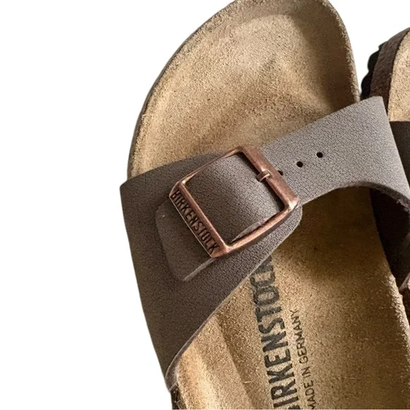 BIRKENSTOCK Madrid Birkibuc Sandals in Mocha Size 38
